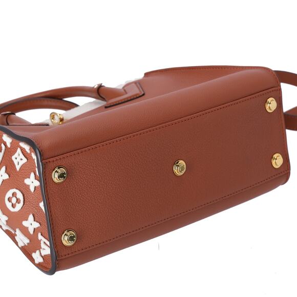 Louis Vuitton On My Side MM Monogram Tuffetage Tote Bag M21004 Brown - Picture 8 of 8